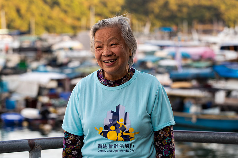 Auntie Mui, 80, develops a walking habit and enjoys making new friends and learning more about the community through the Jockey Club Age-friendly City Project – Walk the City for Active Ageing.