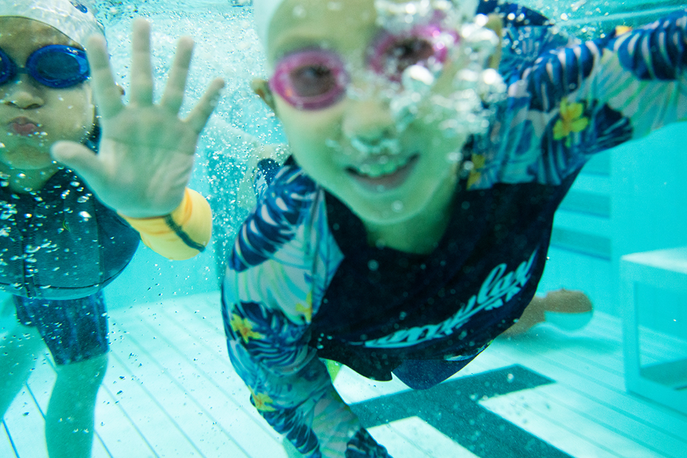 The Splash Jockey Club SwimABLE programme teaches children with special needs basic water safety skills, which enables them to have fun in the water.