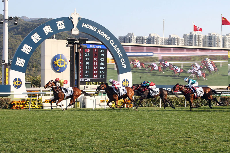 California Spangle wins the Hong Kong Classic Cup (1800m), second leg of the Four-Year-Old Classic Series for trainer Tony Cruz and jockey Zac Purton at Sha Tin Racecourse.