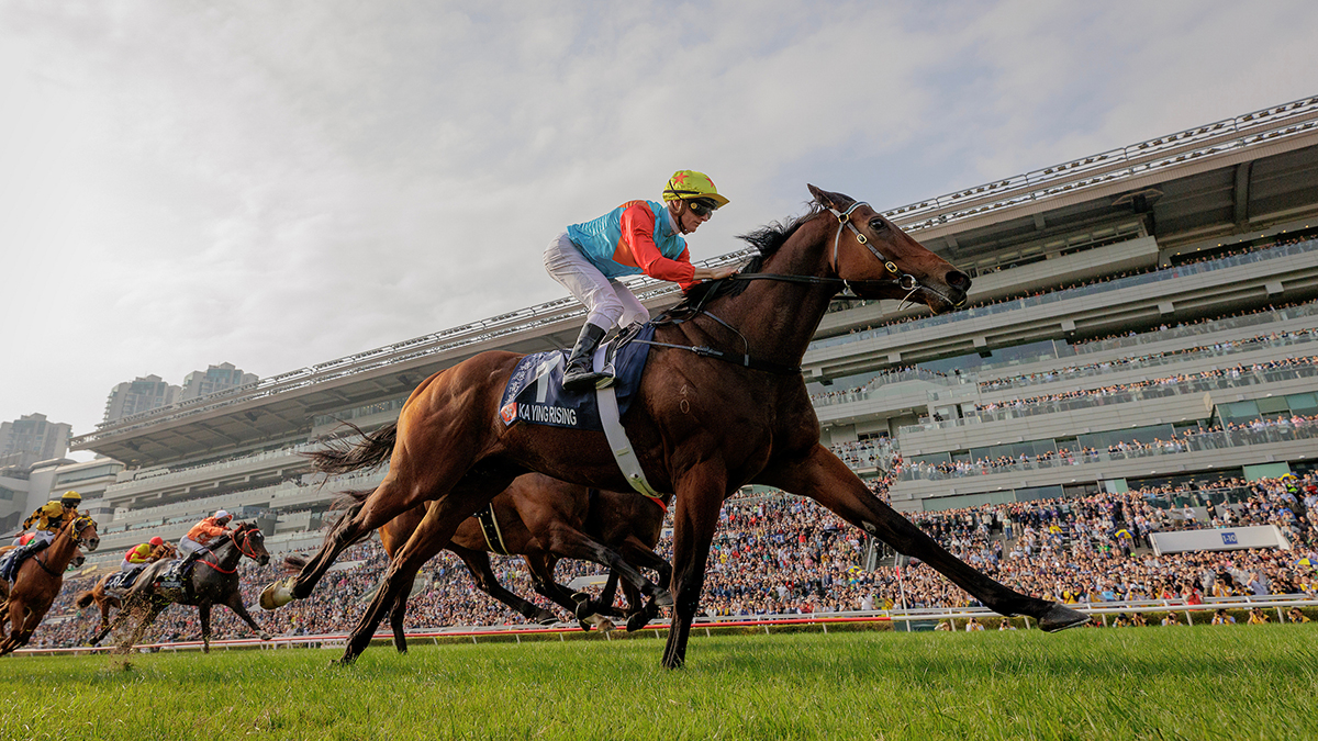 (English) Ka Ying Rising wins the 2024 G1 LONGINES Hong Kong Sprint.