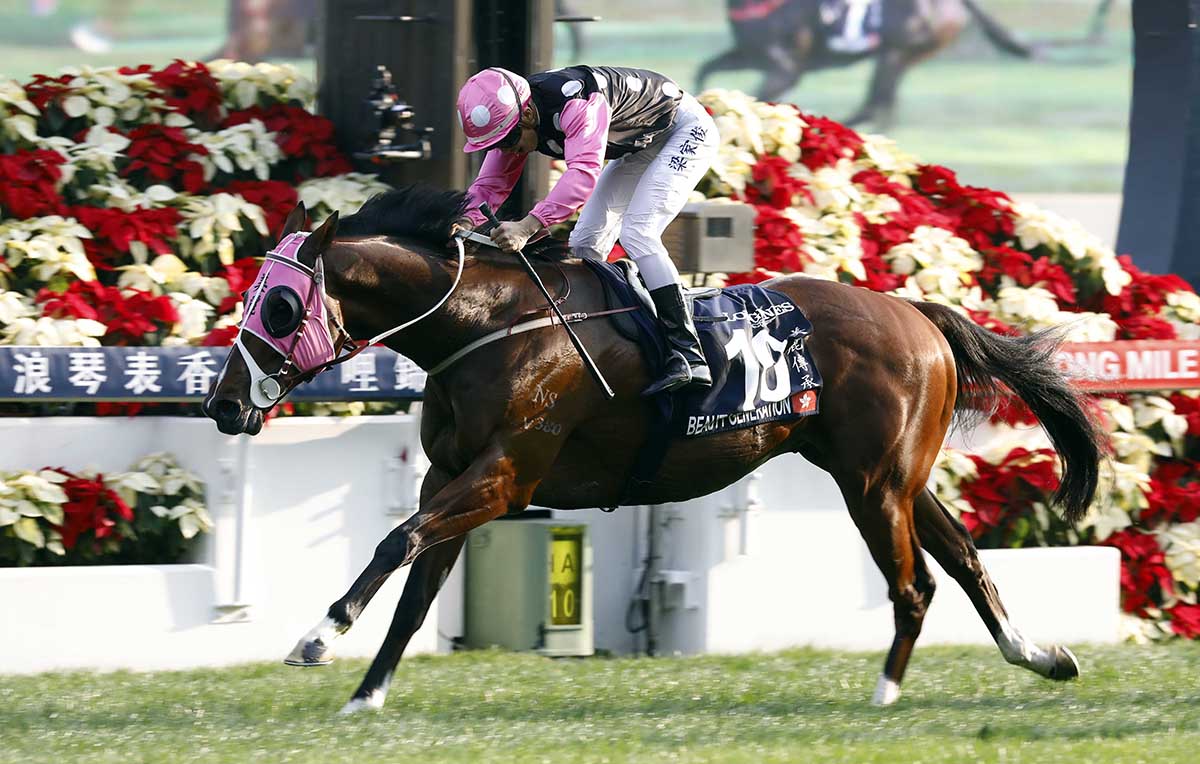 「美麗傳承」在一級賽浪琴表香港一哩錦標中取得其首場一級賽頭馬。