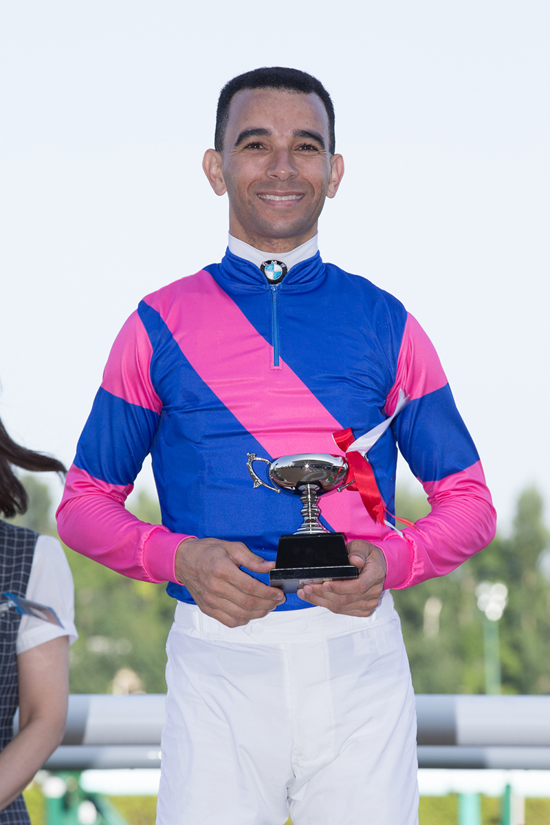 Moreira is all smiles after winning the third leg of the 2017 World All-Star Jockeys.