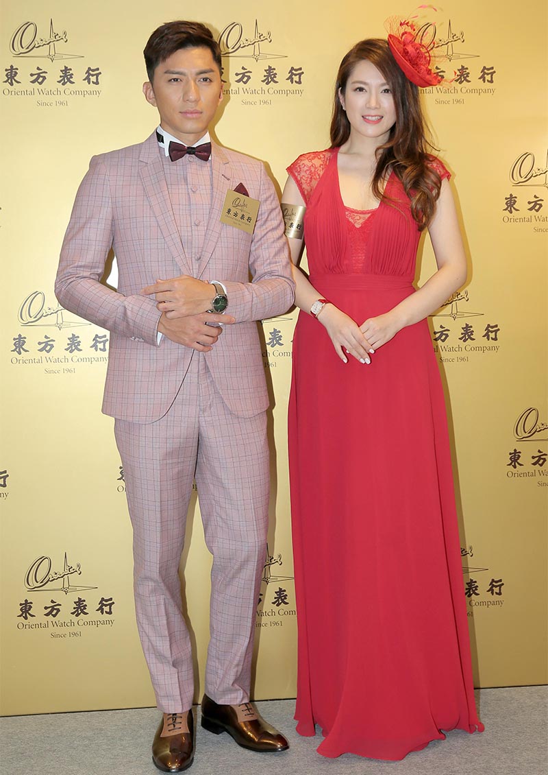 Celebrity artists Christine Kuo and Benjamin Yuen attend Gentlemen’s Bow-tie Day.