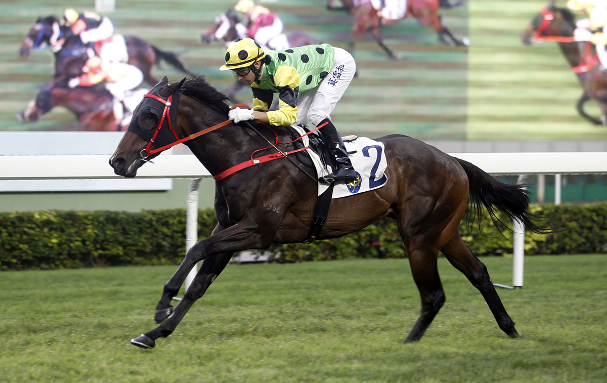 Nothingilikemore makes it four wins out of four starts in a Class 2 1400m race at Sha Tin.