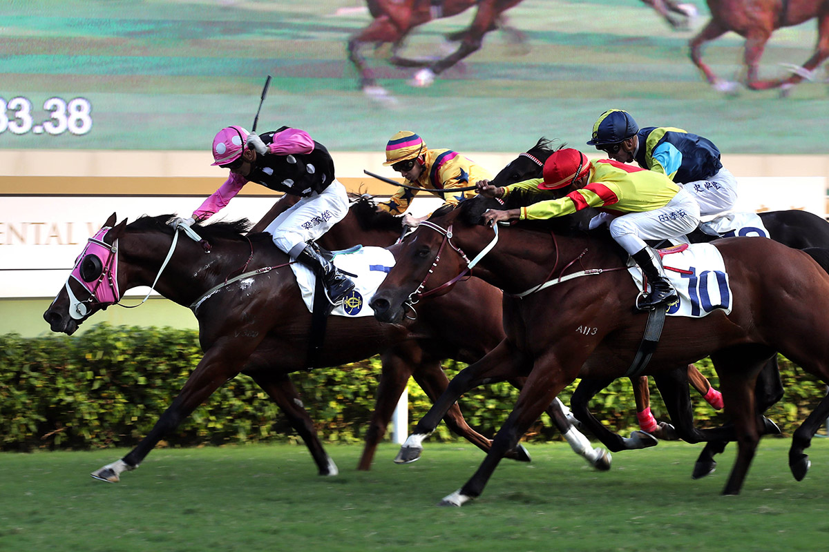 Beauty Generation wins his second Group race this term in the G2 Oriental Watch Sha Tin Trophy.