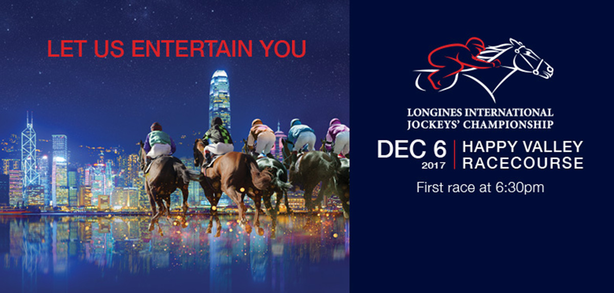 The LONGINES International Jockeys' Championship to be held on 6 December