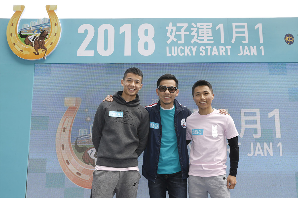 Trainer Frankie Lor, Jockey Derek Leung and Apprentice Jockey Matthew Poon are invited to join today’s press conference and share their 2018 New Year resolution.