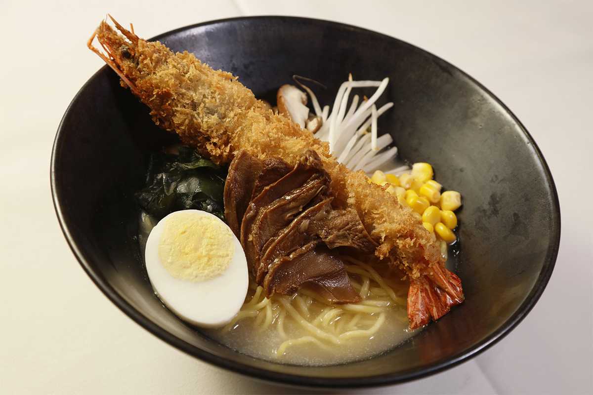 Japanese King Prawn Cutlet & Matsutake Ramen in Miso Soup $85