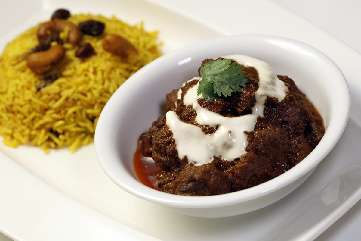 Indian Lamb Spiced Yoghurt Curry with Turmeric Rice $85