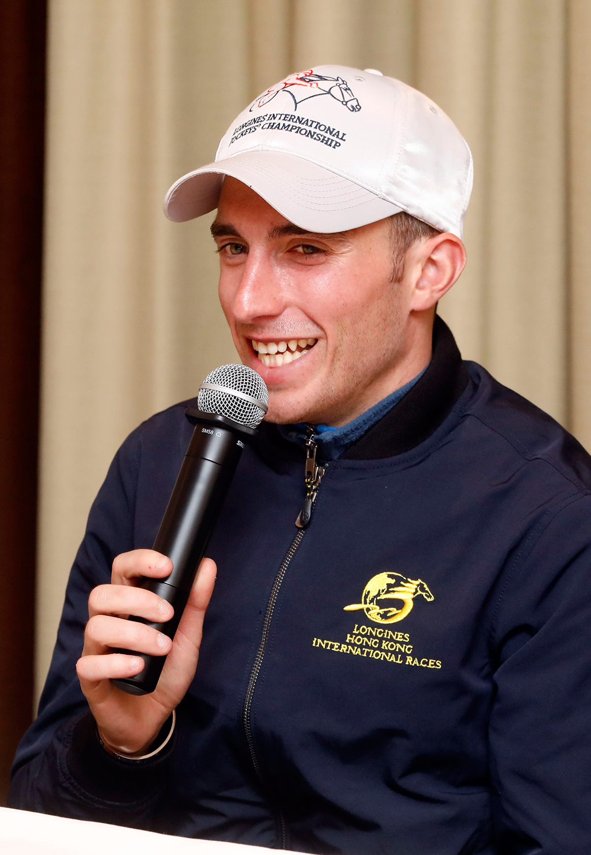 Club Jockey Pierre-Charles Boudot meets media representatives in a press session at Sha Tin Racecourse this morning and takes questions.