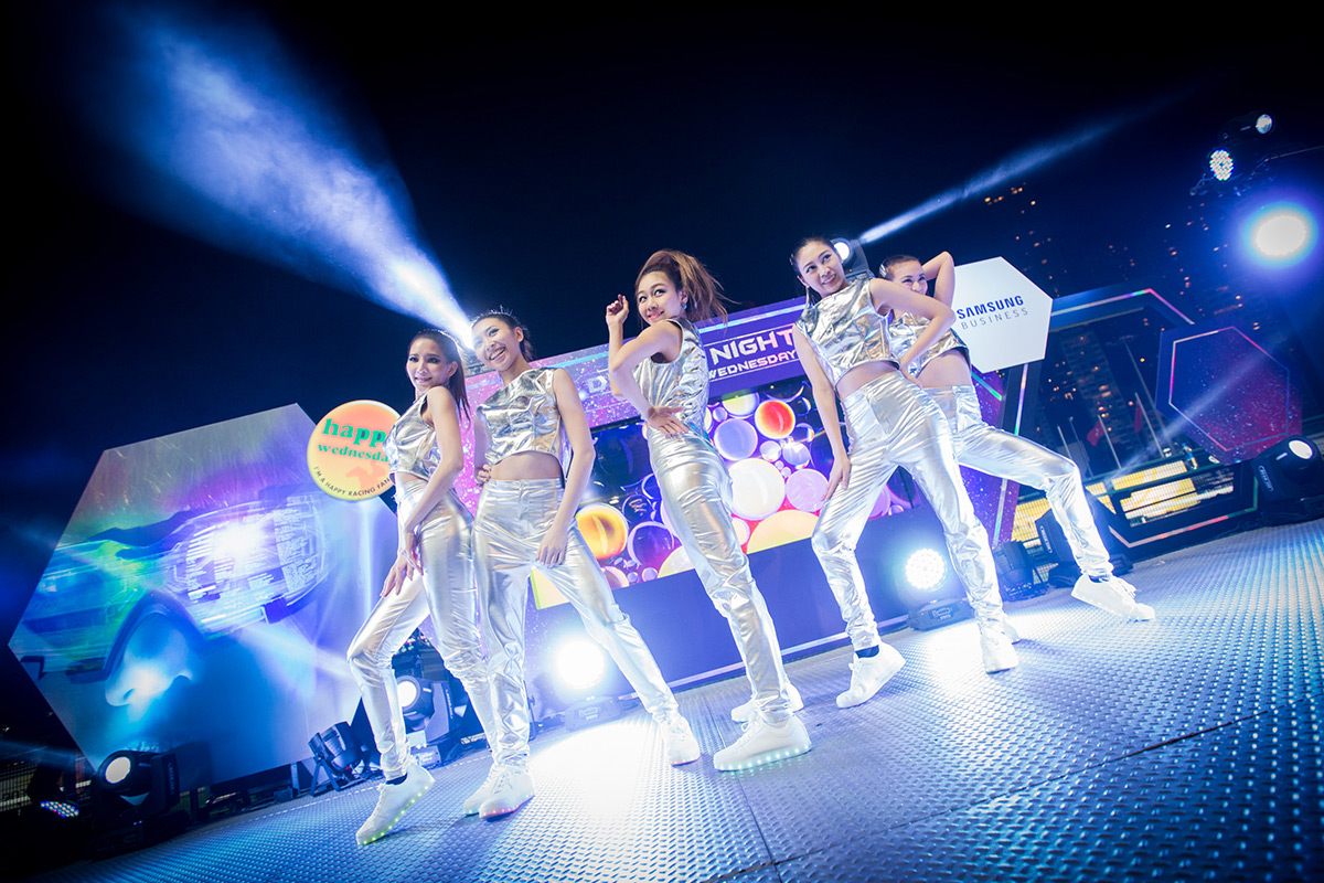 Energetic K-Pop dancers