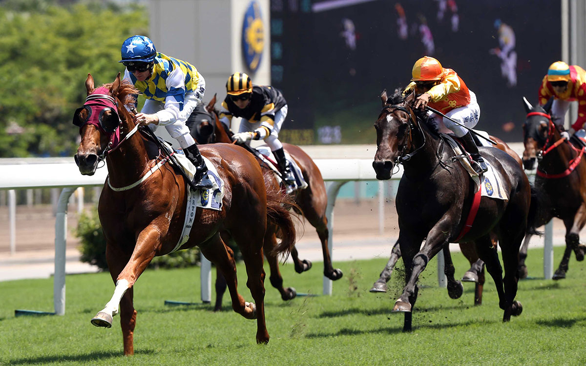 Solar Patch stamped himself as a Hong Kong Classic Mile contender with his win in the feature, the Class 3 The Racing Club 10th Anniversary Cup Handicap.