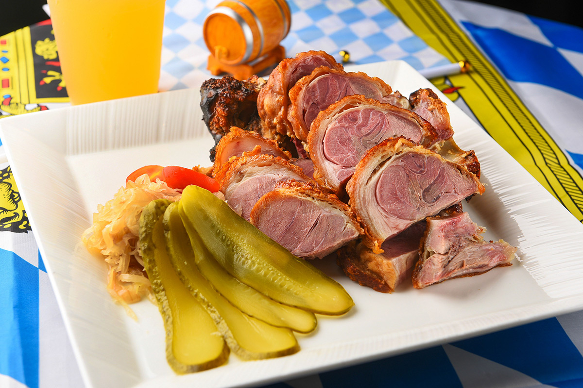 Roasted Pork Knuckle with Sauerkraut & Gherkin - HK$125