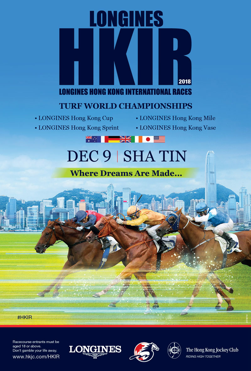 The LONGINES Hong Kong International Races, to be staged at Sha Tin Racecourse on Sunday, 9 December, is a grand highlight of the international horseracing calendar.