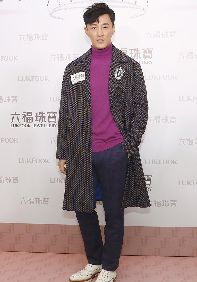 Renowned actor Raymond Lam, spokesperson for the “Love Forever” collection of Lukfook Jewellery, attends the Lukfook Jewellery Race Day at Sha Tin Racecourse.