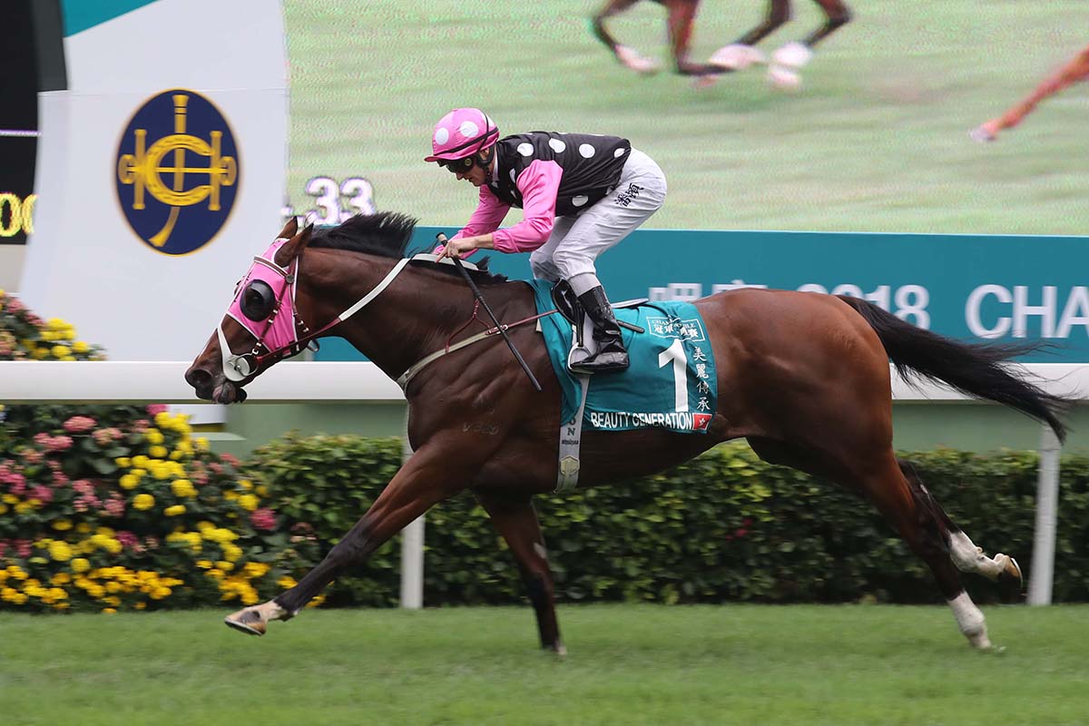 Beauty Generation will seek back-to-back wins in the FWD Champions Mile.