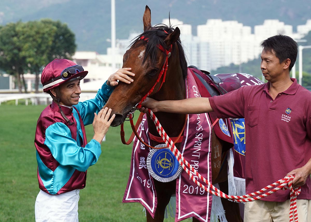 Moreira shows his appreciation to Beat The Clock after they combined for another G1 success.