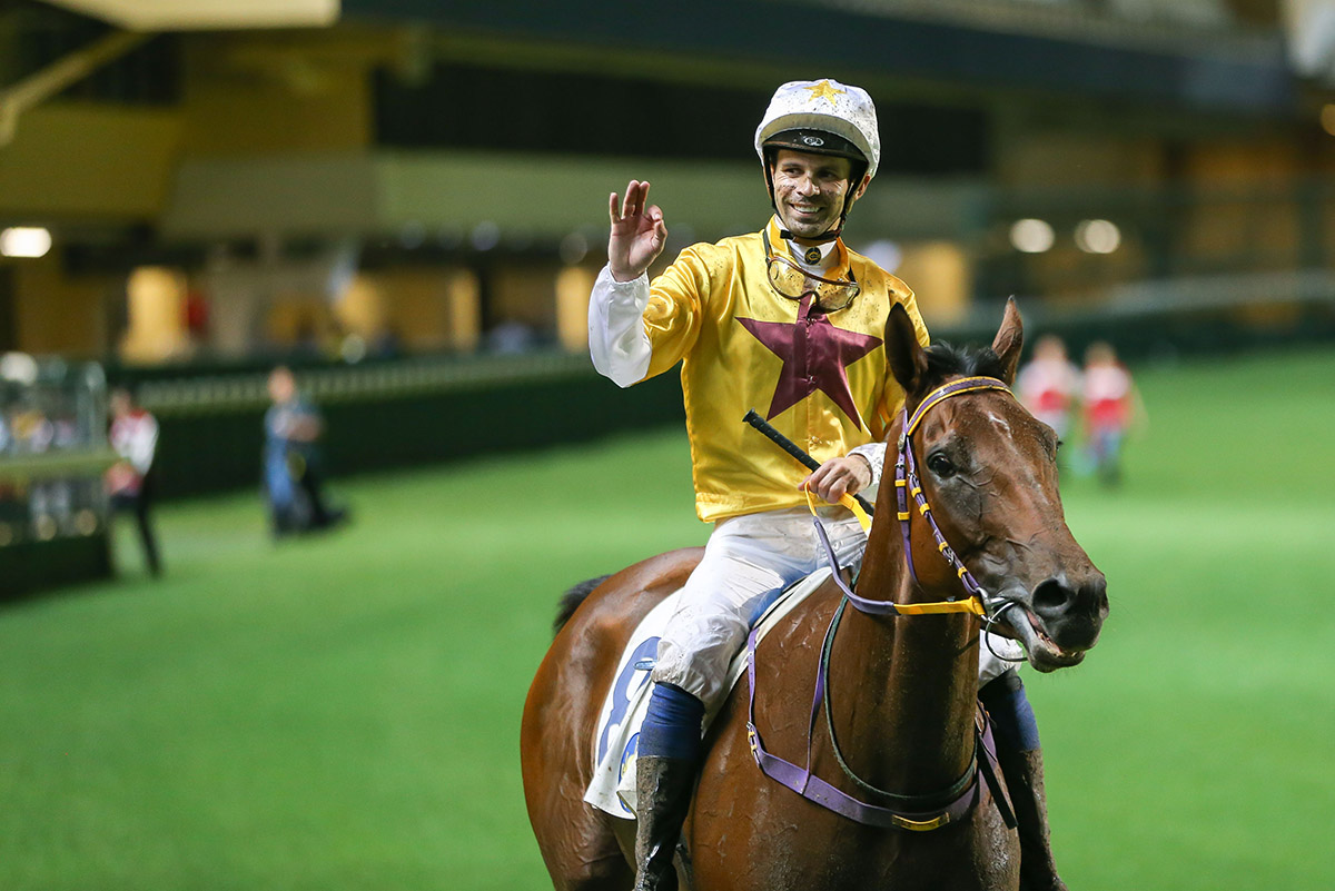 Aldo Domeyer lands a first Hong Kong treble thanks to Not Usual Talent in the finale.