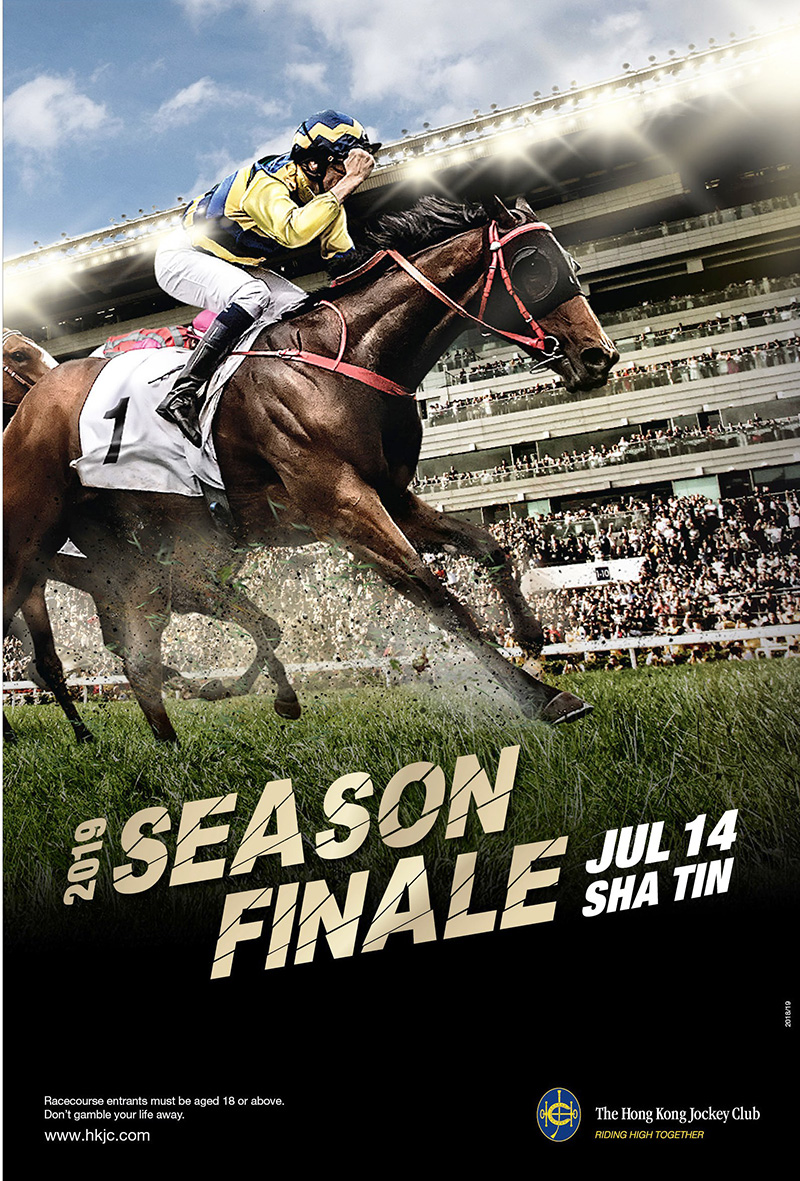 Hong Kong’s 2018/19 Season Finale race meeting will be held this Sunday (14 July) at Sha Tin Racecourse.