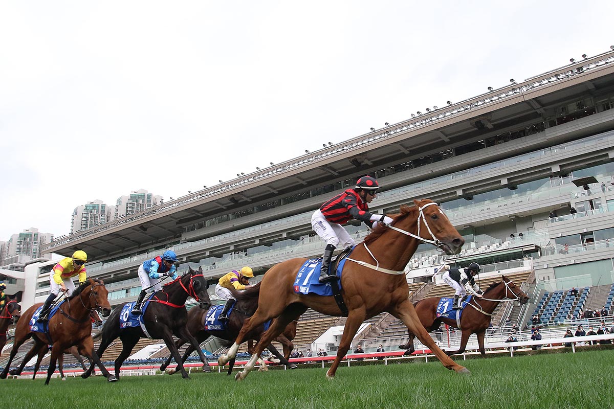 Time Warp and Moreira hold Exultant and Purton in the Hong Kong Gold Cup last time.
