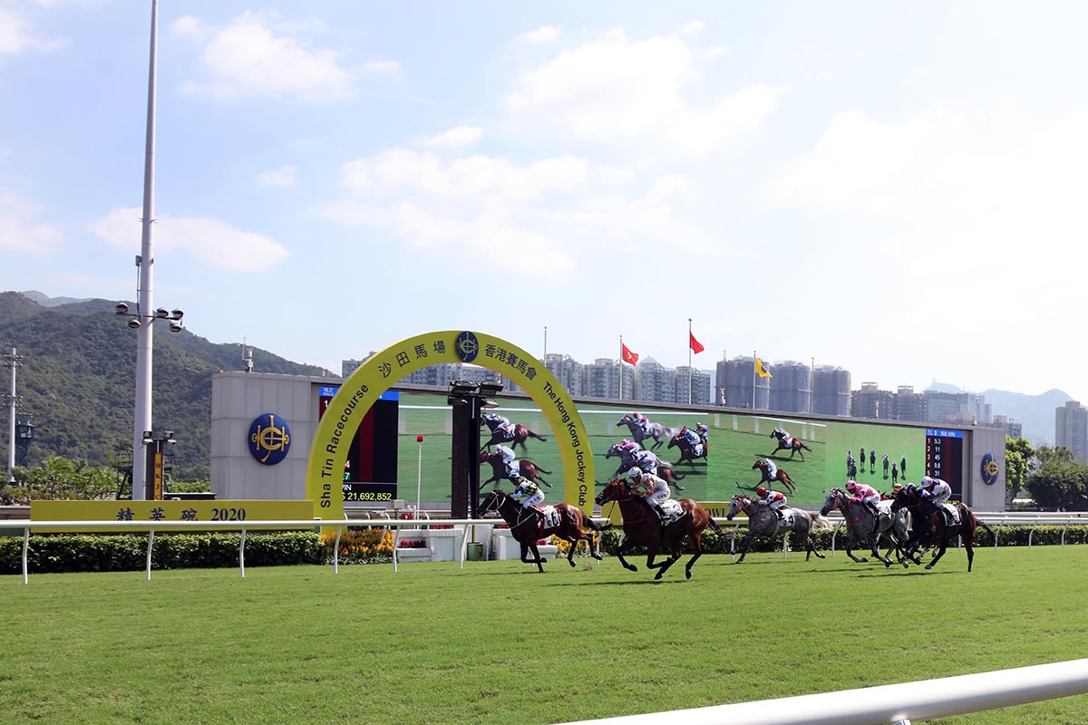 The Dennis Yip -trained Wishful Thinker, ridden by Derek Leung, takes the G2 Premier Bowl Handicap (1200m) at Sha Tin Racecourse today.