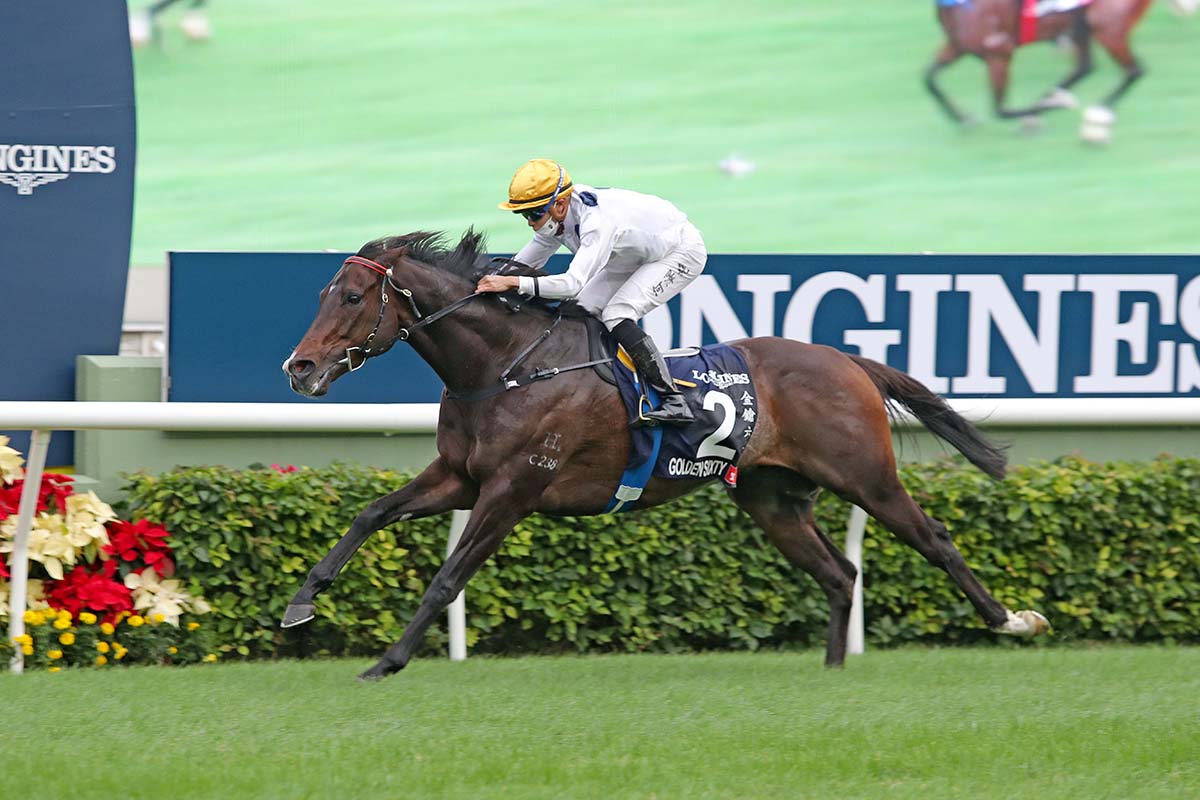 Golden Sixty wins the 2020 G1 LONGINES Hong Kong Mile.