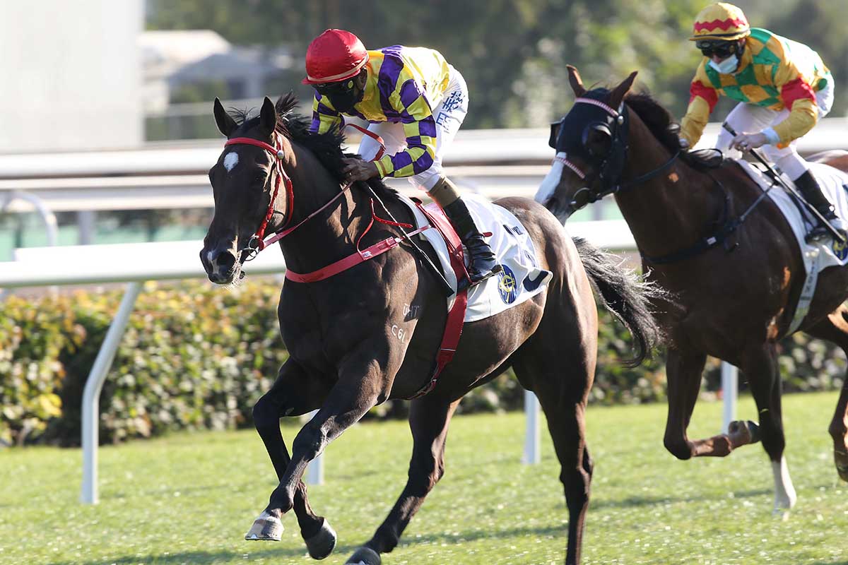The John Size-trained Champion's Way, ridden by Karis Teetan, wins the G3 Chinese Club Challenge Cup Handicap (1400m) at Sha Tin Racecourse today.
