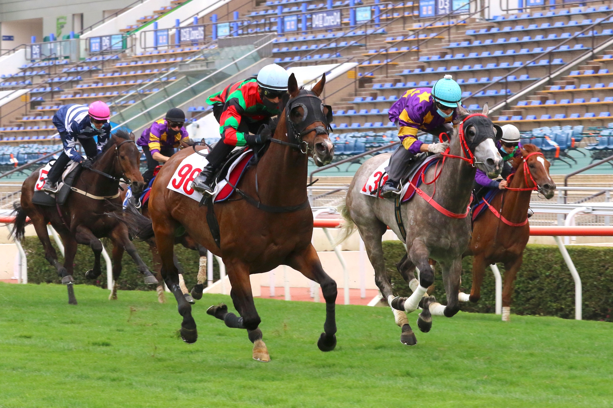Russian Emperor (left) has had just the three starts in Hong Kong.