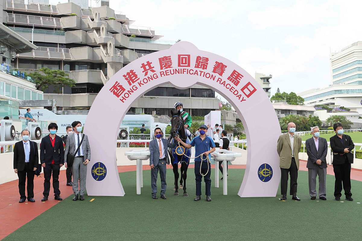 Connections celebrate their success after The Hong Kong Reunification Cup.