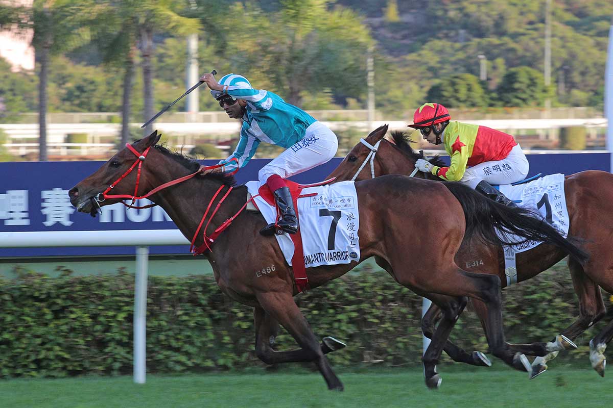 Romantic Warrior is a five-time winner from six starts in Hong Kong.