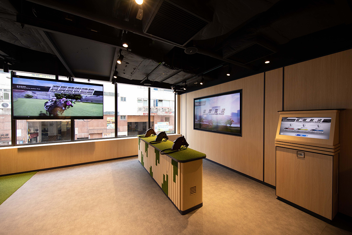 Jockey and football simulators on M/F bring to life firsthand horse racing and football training experience.